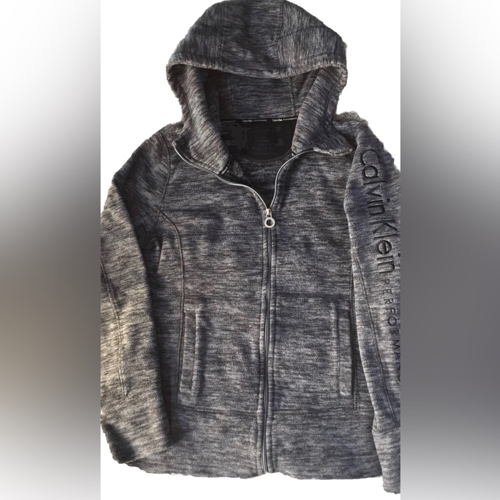 CALVIN KLEIN PERFORMANCE Womens size SMALL CALVIN KLEIN FLEECE HOODIE JACKET